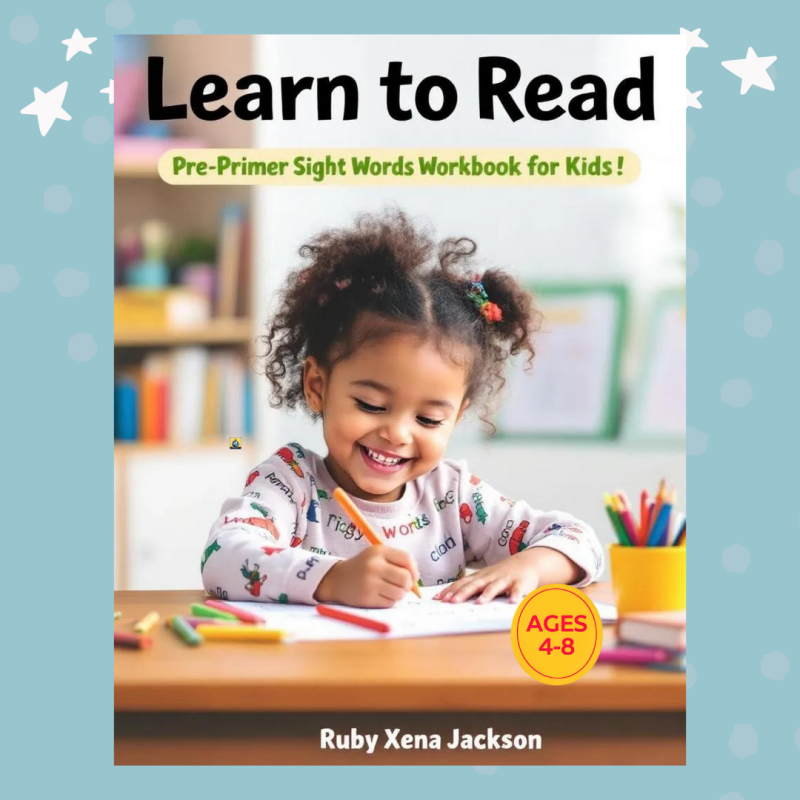 Cover image for Learn to Read Pre-Primer Sight Words workbook showing colorful and child-friendly design