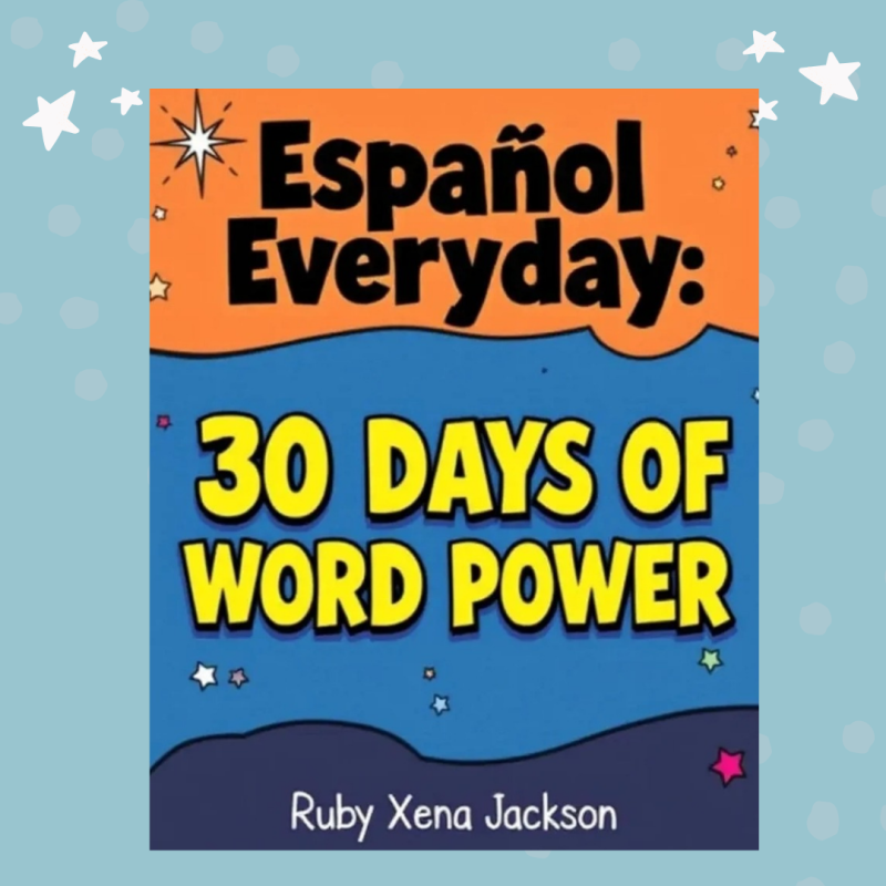 Cover of "Español Everyday" showing colorful illustrations and Spanish vocabulary for kids