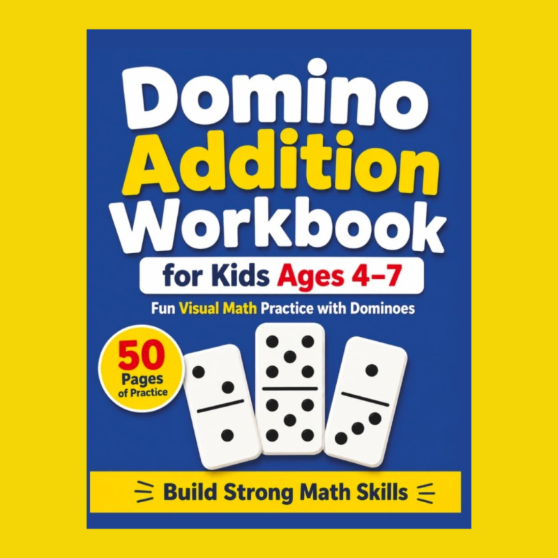 Domino Addition Workbook Level 1 for kindergarten