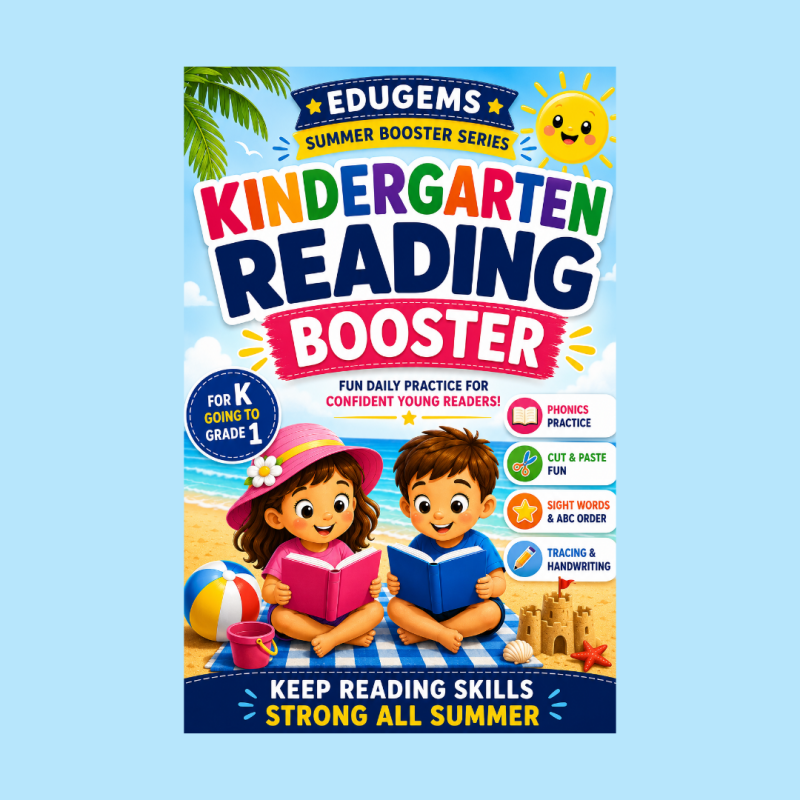 Kindergarten Summer ELA Booster literacy activity