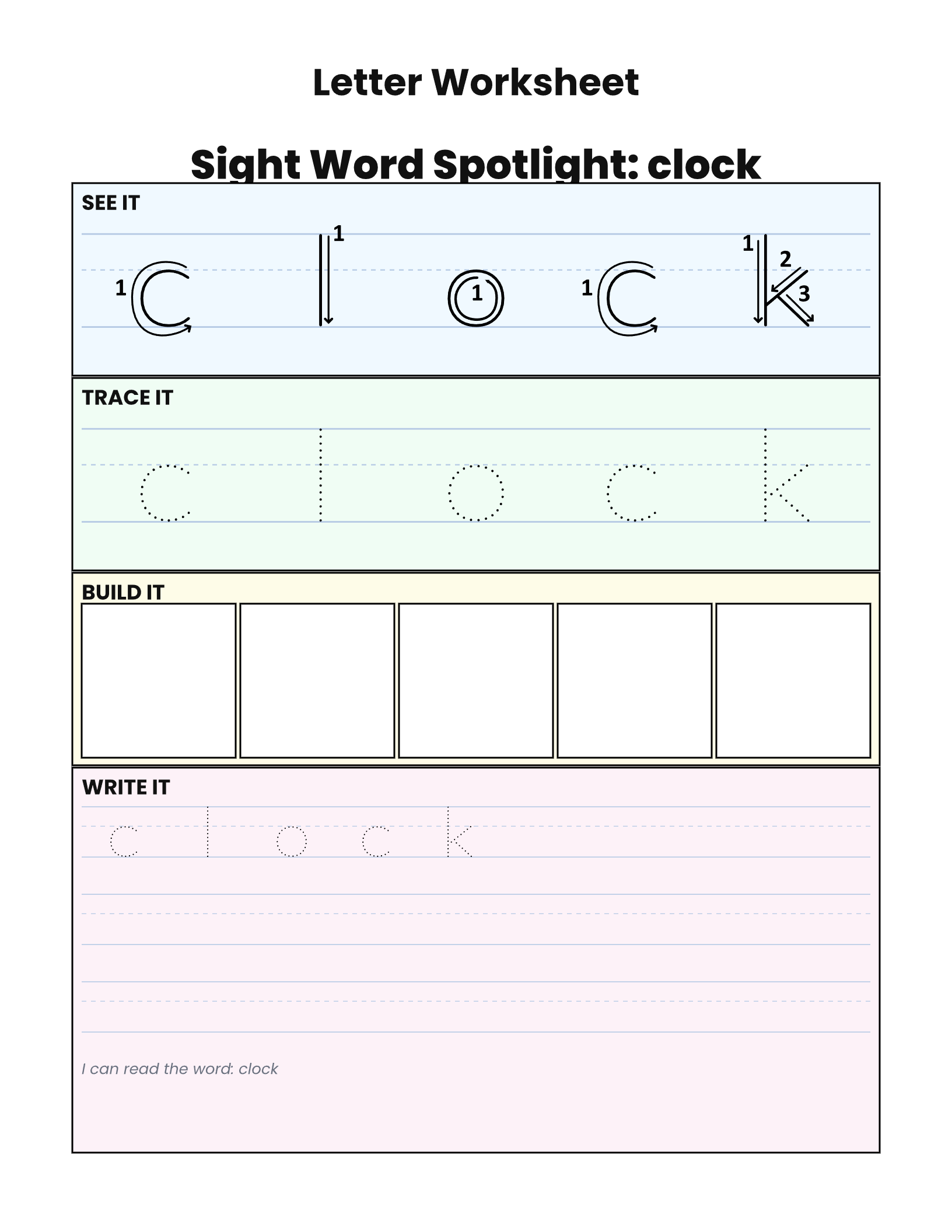 Sight Word Spotlight
